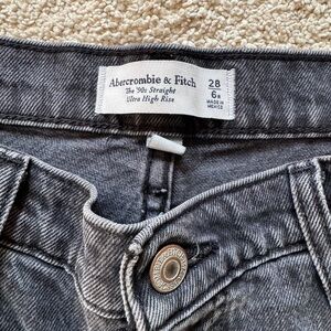 Abercrombie & Fitch Dark Gray Ultra High Rise Jeans